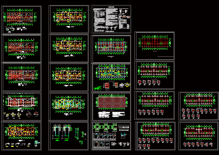 框剪住宅结构施工图CAD图纸.dwg