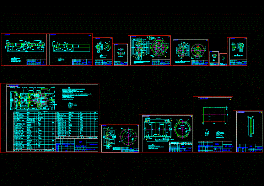 矿用隔爆型电泵用电机CAD图纸.dwg