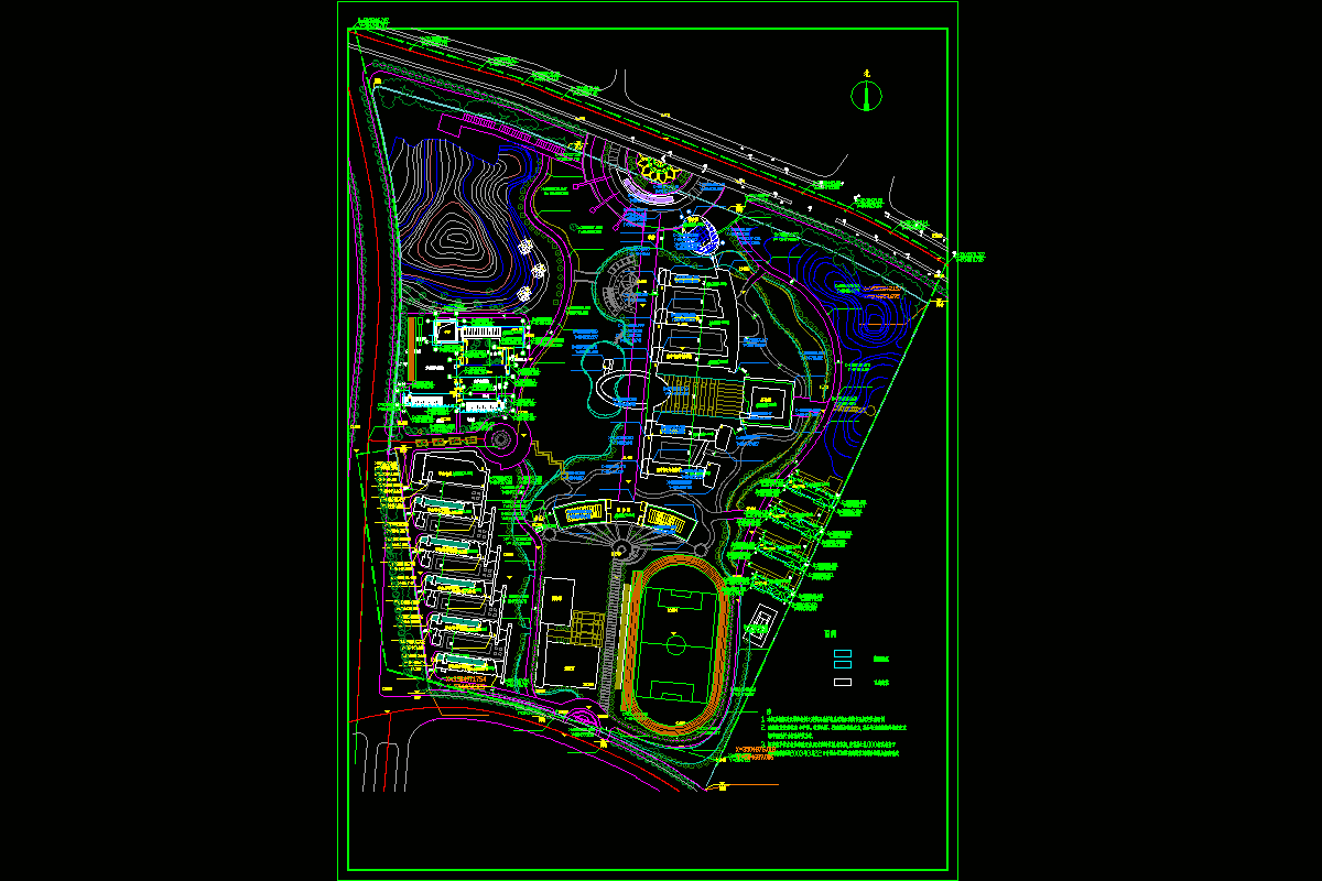 马鞍山双语学校CAD图纸.dwg