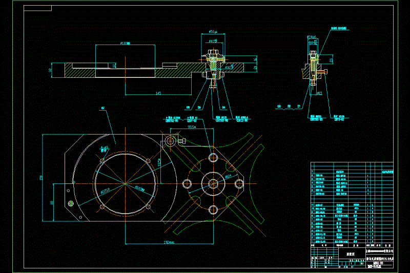 马氏弧磨夹具CAD图纸.dwg