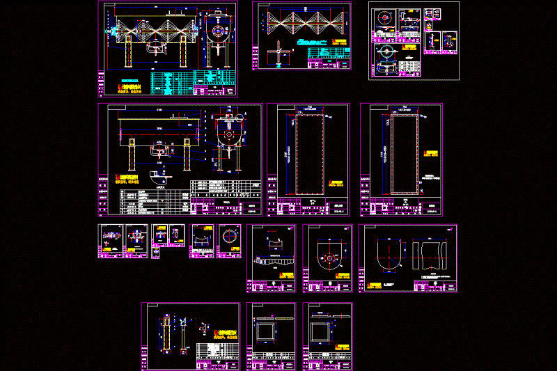 螺带搅拌机（全套CAD图纸）CAD图纸.dwg
