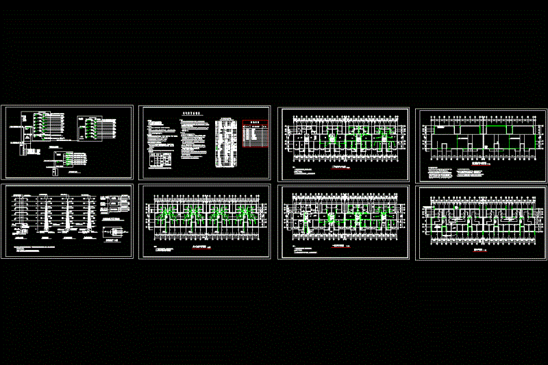 六层住宅楼电气平面图CAD图纸.dwg