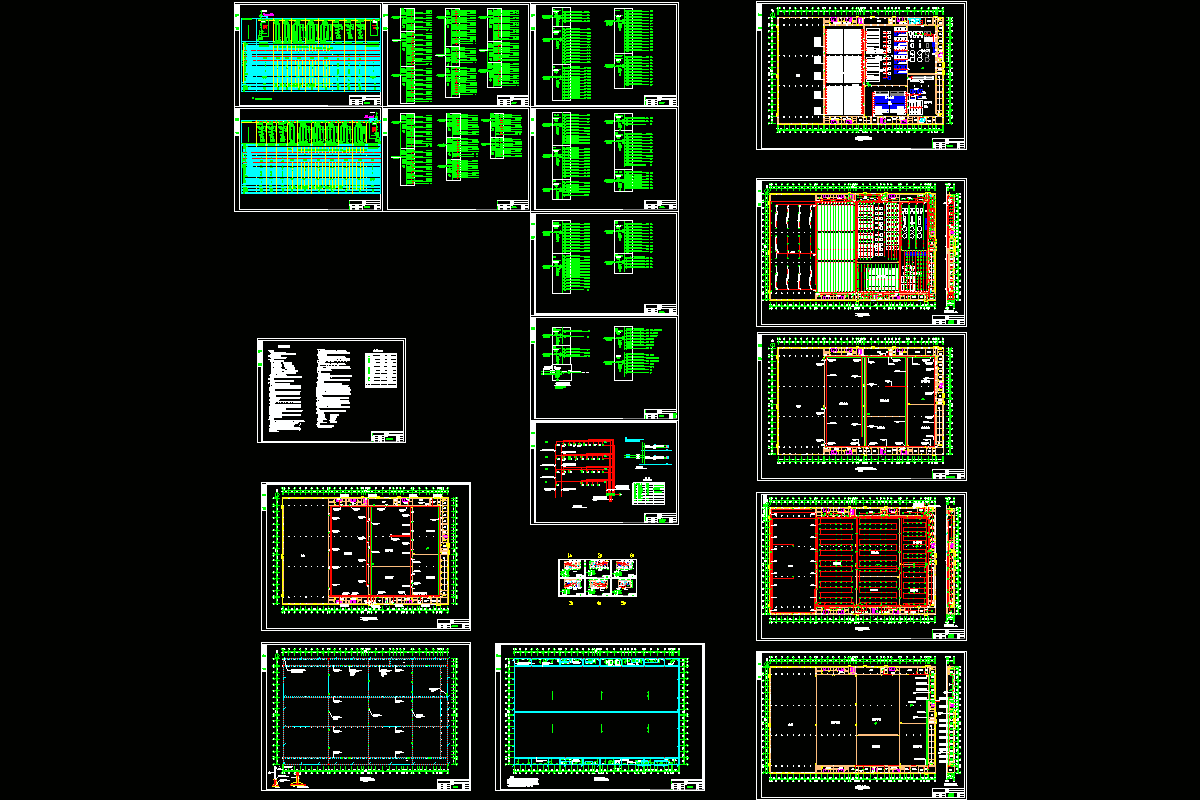 棉纺车间电气CAD图纸.dwg