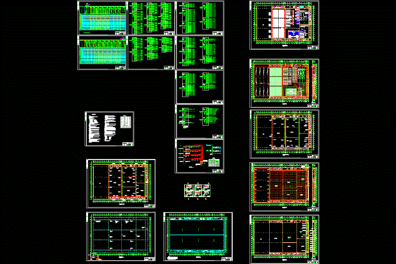 棉纺车间电气CAD图纸.dwg