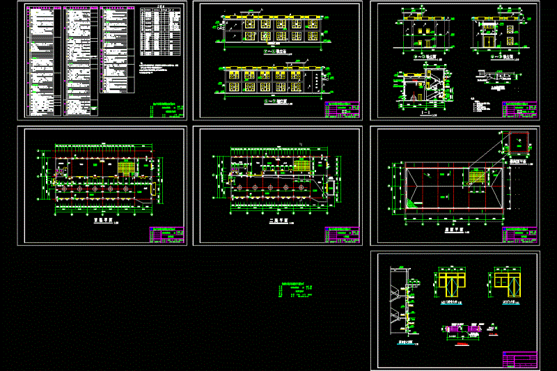 某泵站主厂房建筑图CAD图纸.dwg