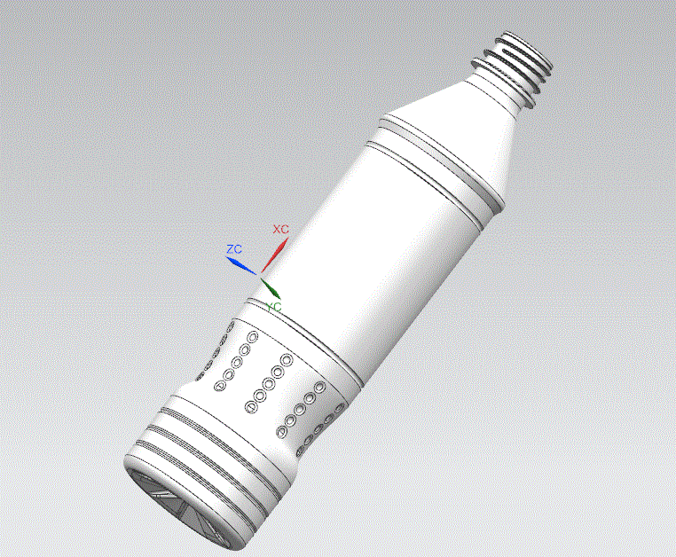 500ml饮料瓶中空吹塑成型模具设计(CAD图纸+说明书+UG三维模型).zip