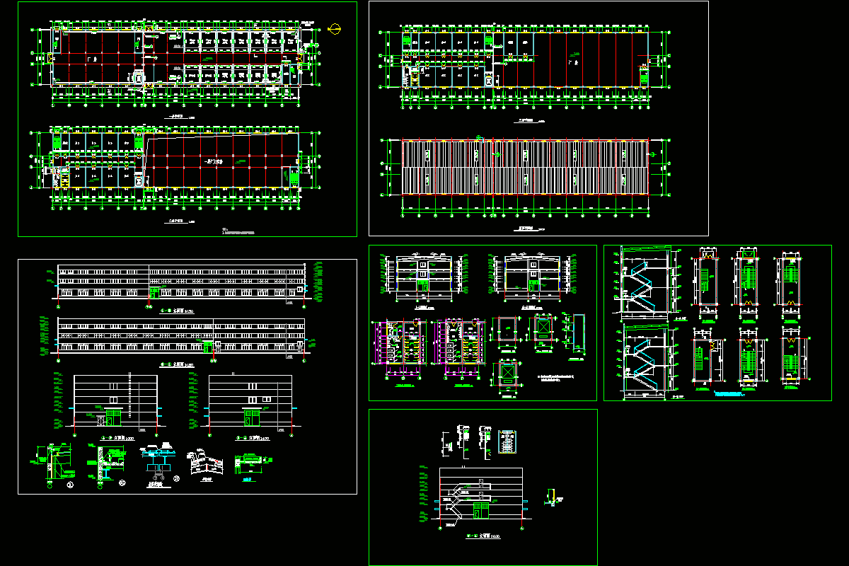 某厂房车间建筑图CAD图纸.dwg