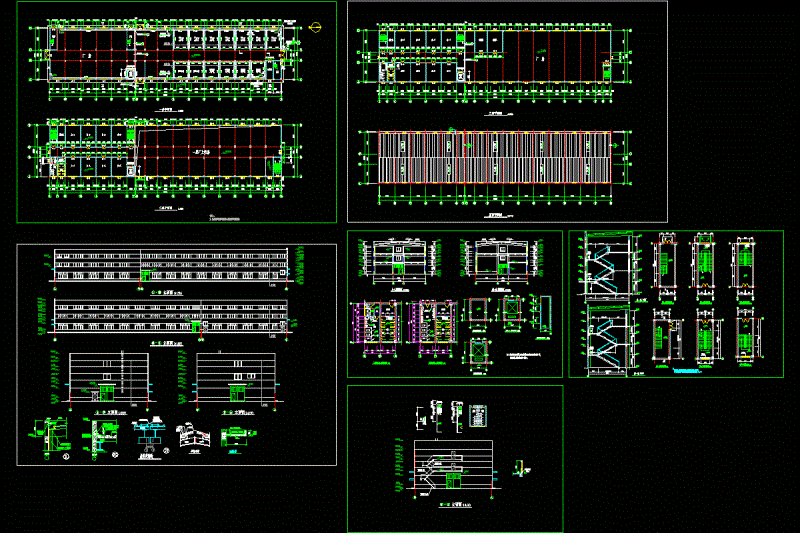某厂房车间建筑图CAD图纸.dwg