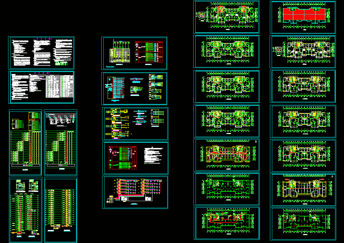 高层住宅电气初设CAD图纸.dwg