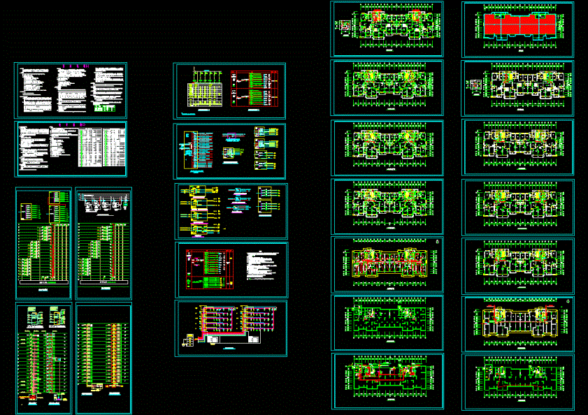 高层住宅电气初设CAD图纸.dwg
