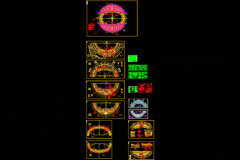 某大型体育馆电力平面CAD图纸.dwg