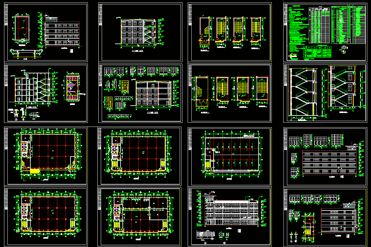 某厂房全套建筑图CAD图纸.dwg