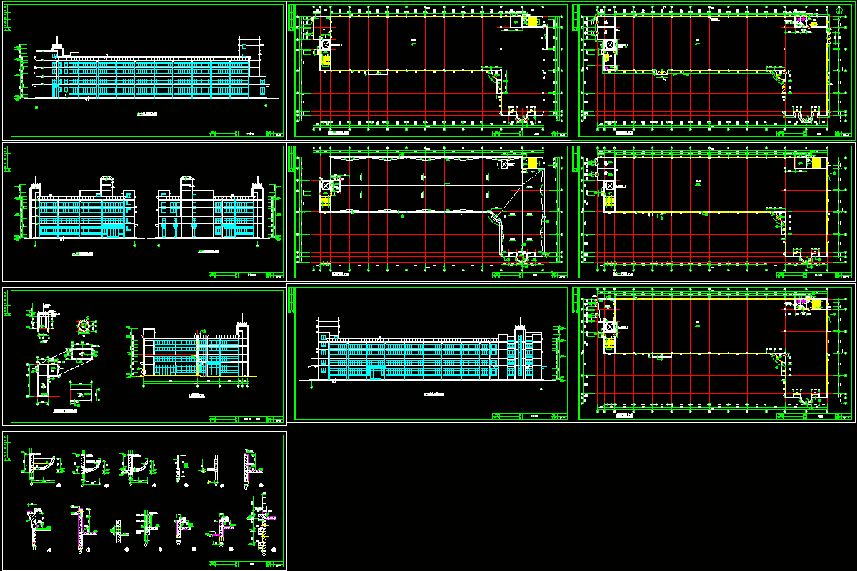 某大空间厂房建筑施工图CAD图纸.dwg
