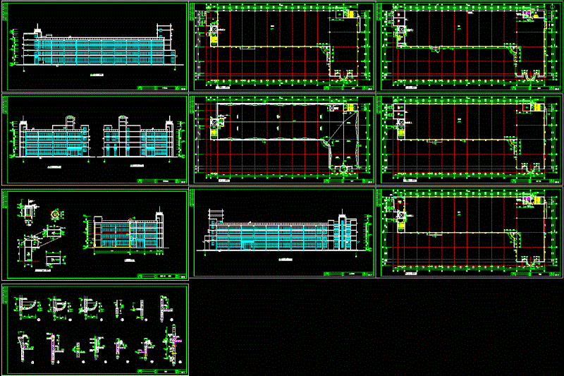某大空间厂房建筑施工图CAD图纸.dwg