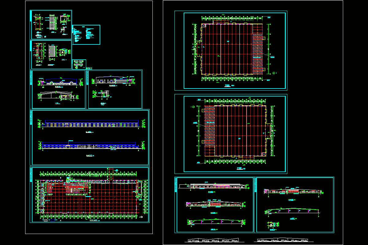 某大型车间施工图CAD图纸.dwg