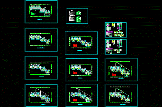 某单体住宅楼电气施工图CAD图纸.dwg