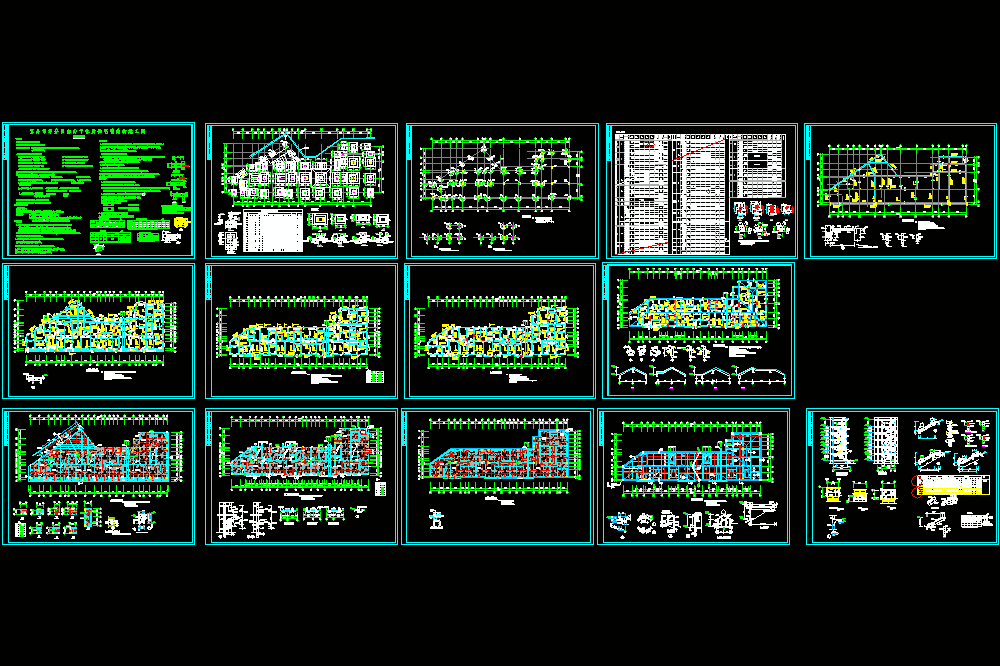 某干休所结构图纸CAD图纸.dwg