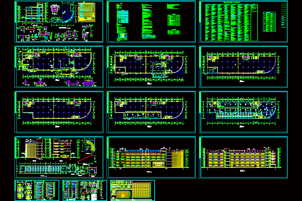 某电子厂全套施工图CAD图纸.dwg