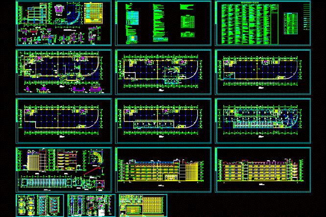 某电子厂全套施工图CAD图纸.dwg
