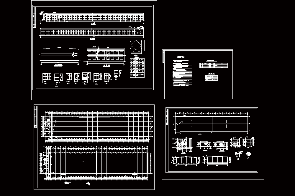 某钢结构厂房建筑图纸CAD图纸.dwg
