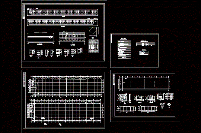 某钢结构厂房建筑图纸CAD图纸.dwg
