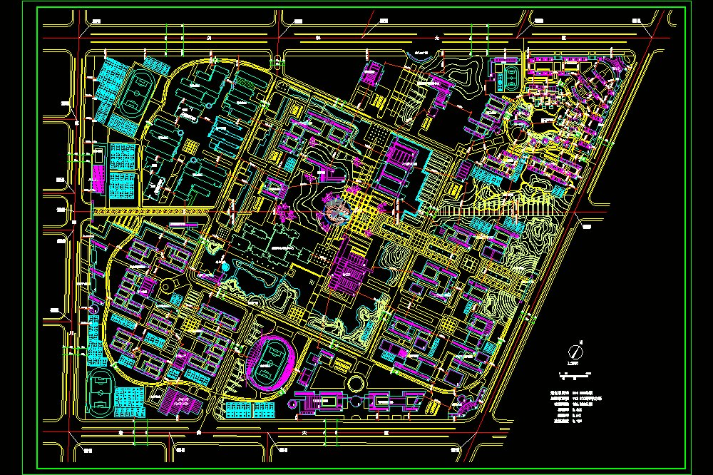 某高校新校区规划CAD图纸.dwg