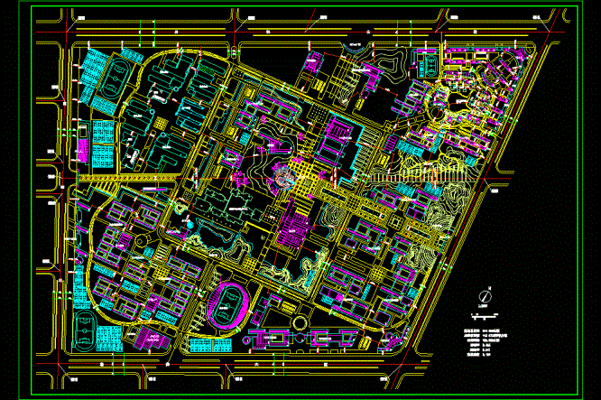 某高校新校区规划CAD图纸.dwg