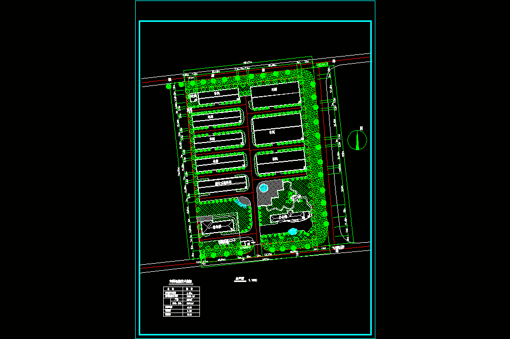 某工贸公司厂区总平面图CAD图纸.dwg