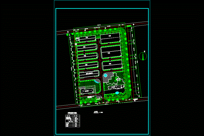 某工贸公司厂区总平面图CAD图纸.dwg