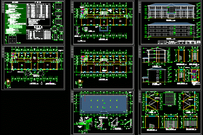 某化工厂综合楼建筑施工图CAD图纸.dwg