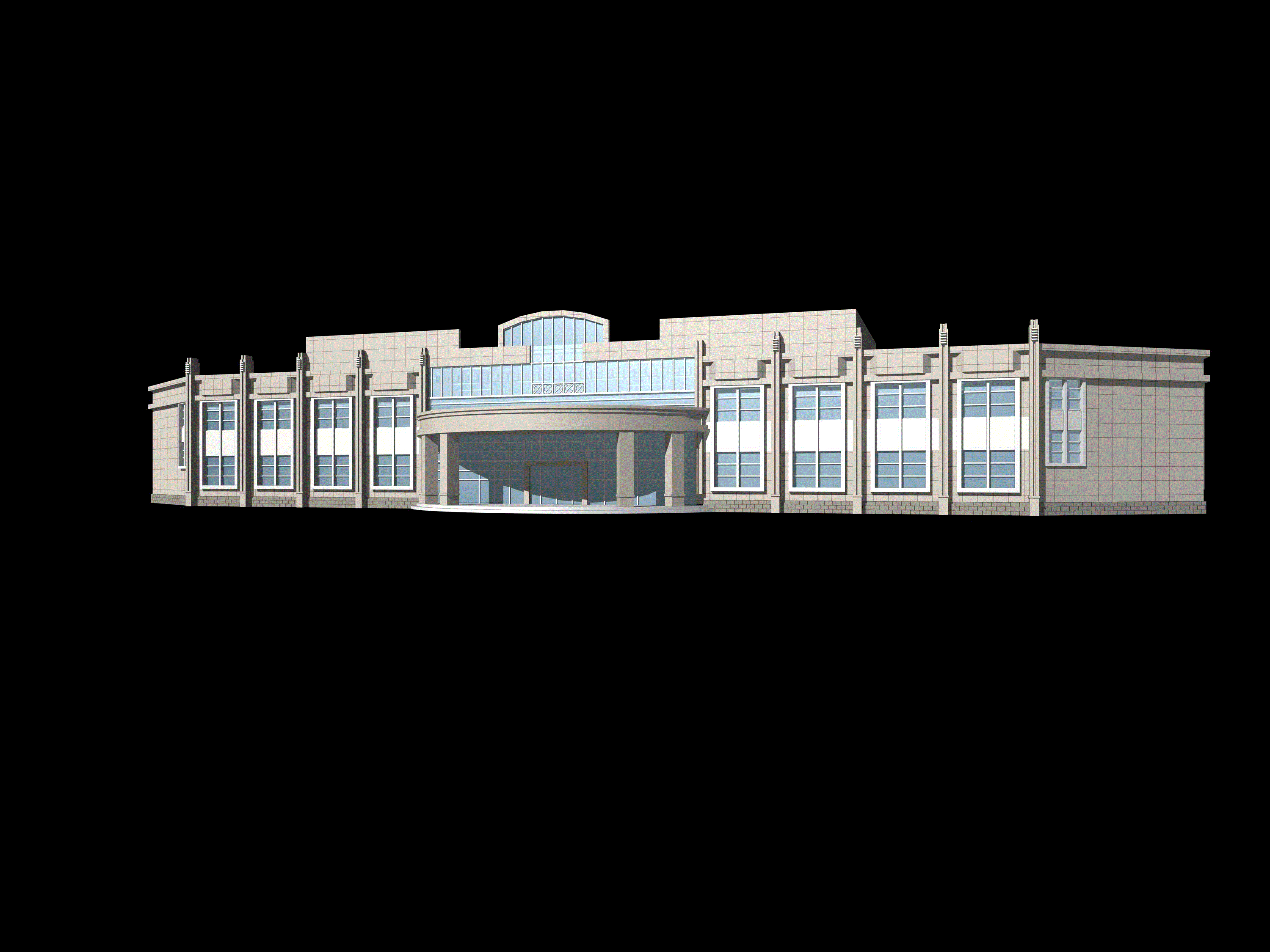 某公交车站建筑图CAD图纸.zip