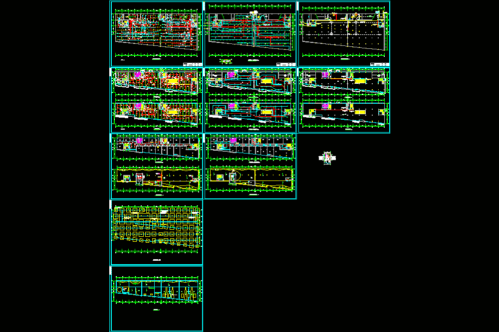 某公建含车库商场公寓等CAD图纸.dwg