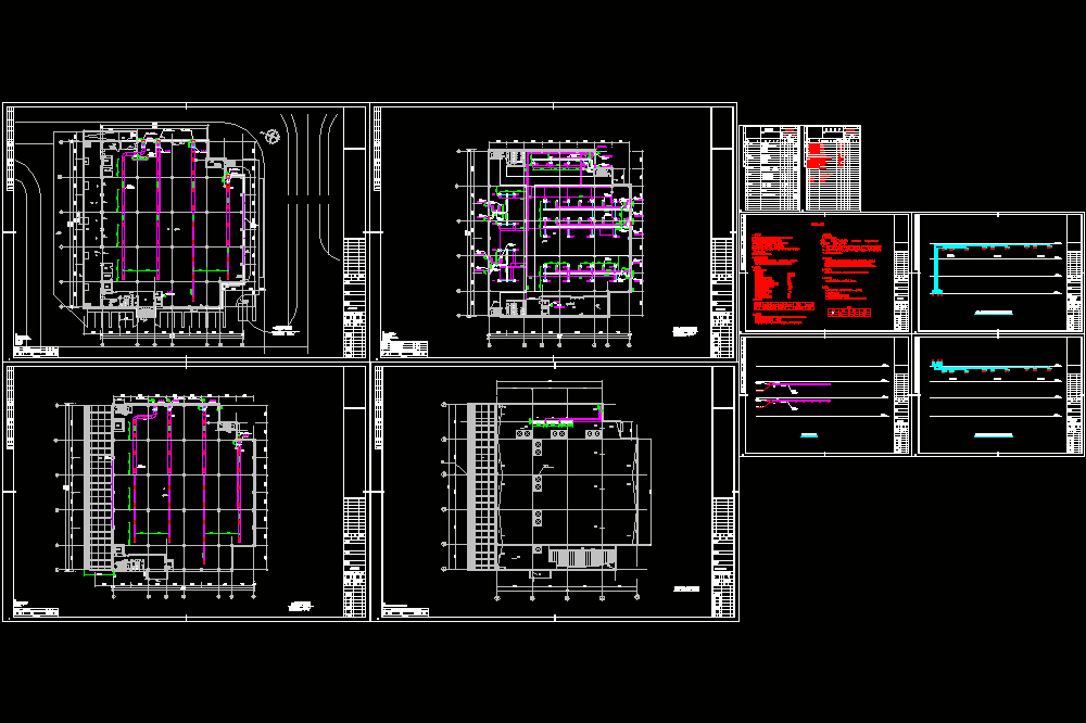 某机场仓库空调通风图CAD图纸.dwg