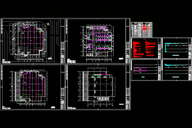 某机场仓库空调通风图CAD图纸.dwg