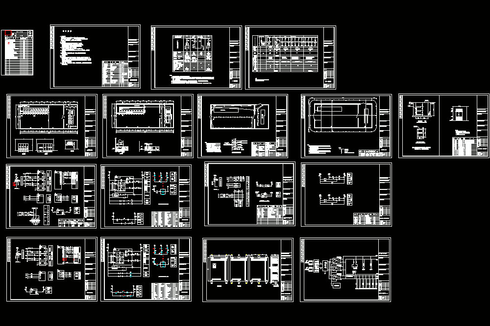 某配电室全套图纸（一、二次高低压）CAD图纸.dwg