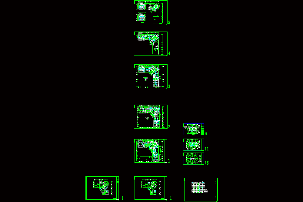 某十五层建筑空调图CAD图纸.dwg