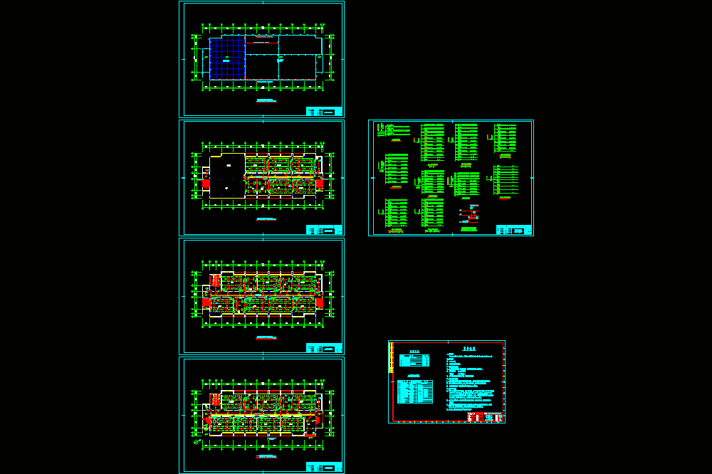 某实验楼全套电气施工图CAD图纸.dwg