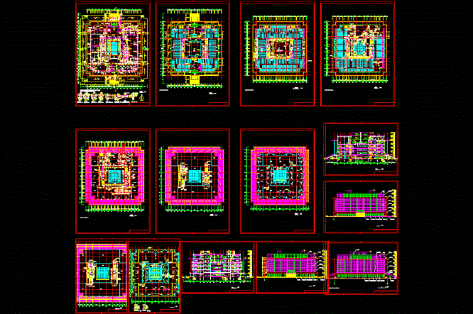 某师范学院施工图纸CAD图纸.dwg