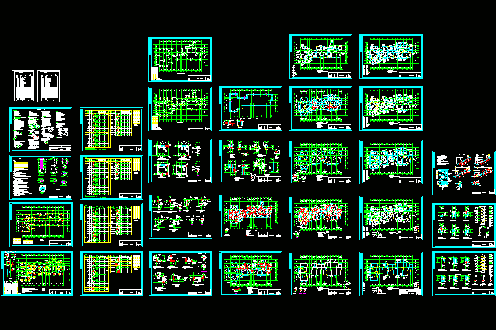 某小高层纯剪住宅结构全套图(1)CAD图纸.dwg