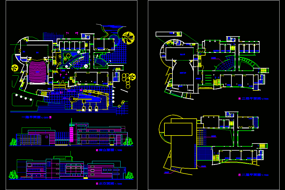 某文化中心方案CAD图纸.dwg