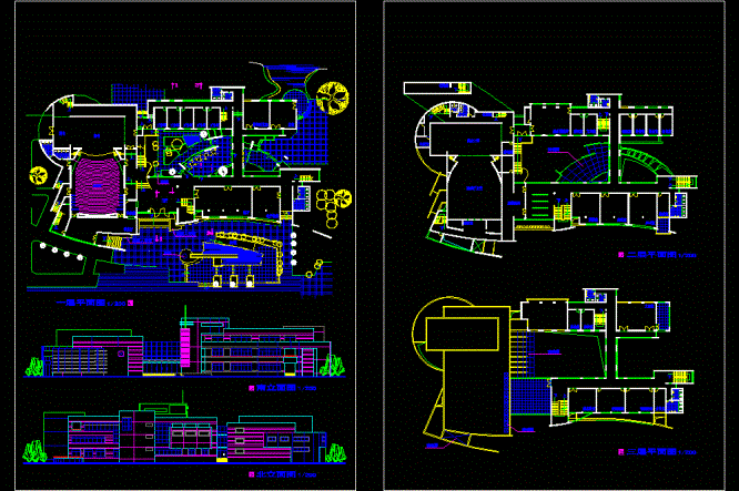 某文化中心方案CAD图纸.dwg