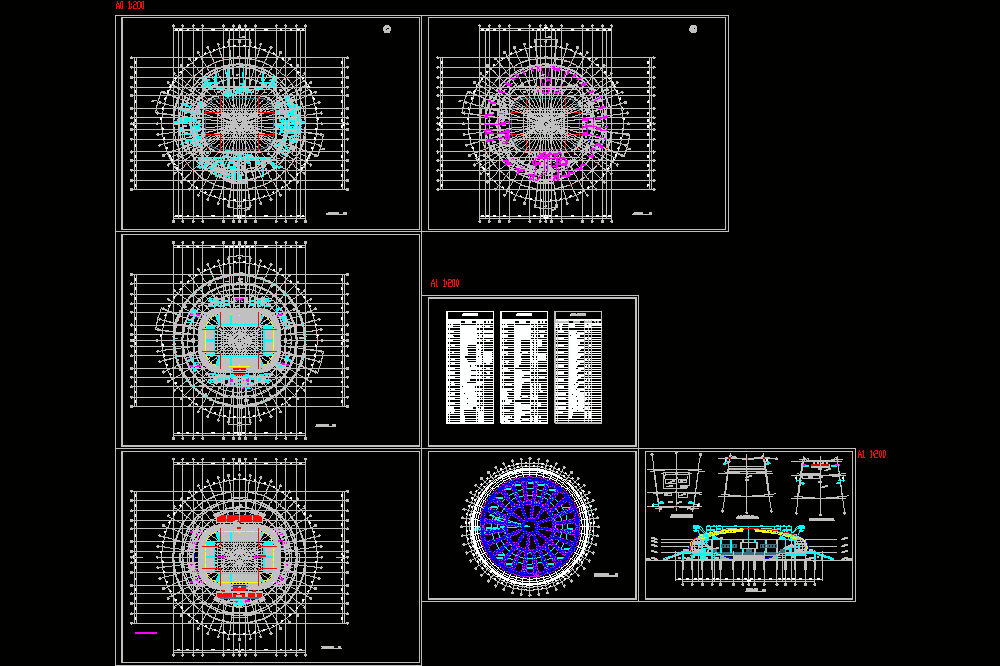 某体育馆空调通风图CAD图纸.dwg