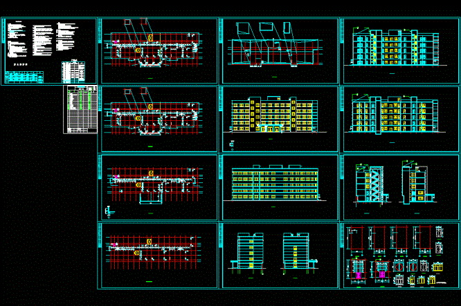 某医院综合楼施工图CAD图纸.dwg