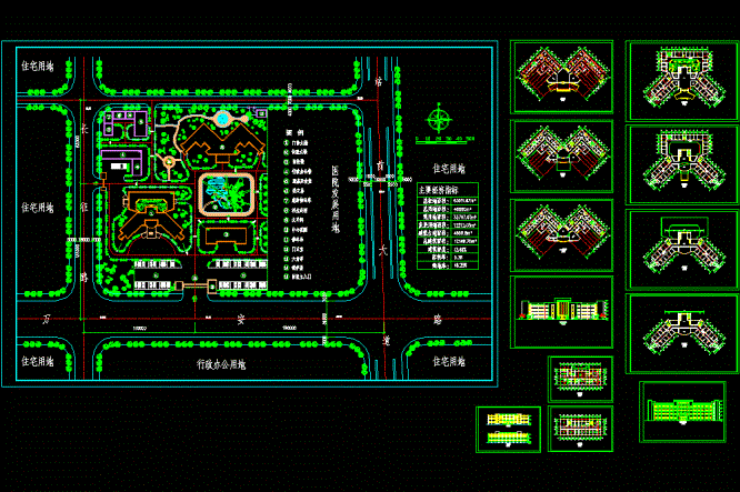 某医院总体及建筑设计方案CAD图纸.dwg