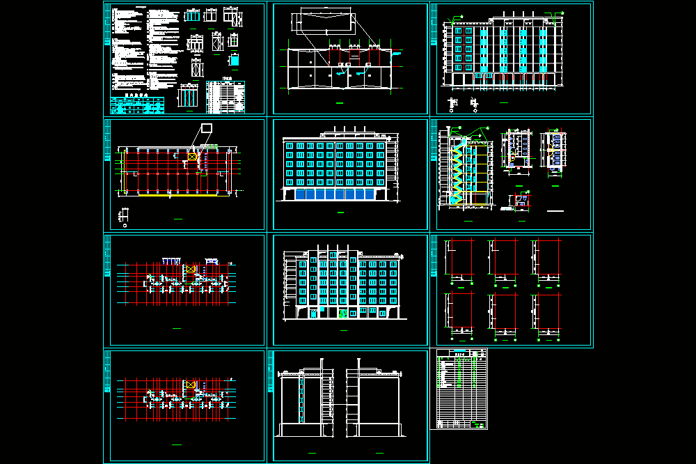 某医院招待所施工图CAD图纸.dwg