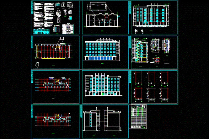 某医院招待所施工图CAD图纸.dwg