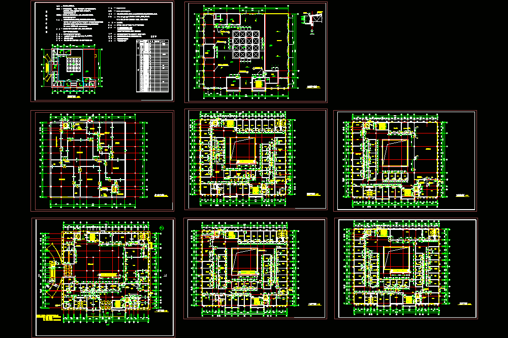 某医院平面施工图CAD图纸.dwg
