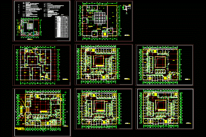 某医院平面施工图CAD图纸.dwg