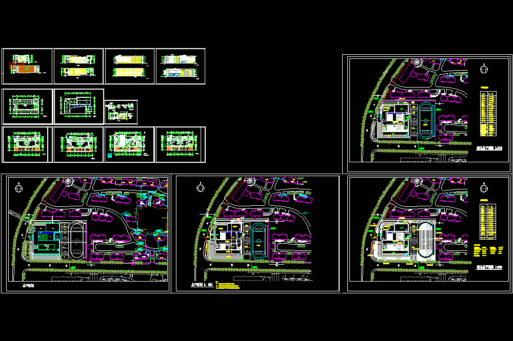 某小学方案(总平面)CAD图纸.dwg