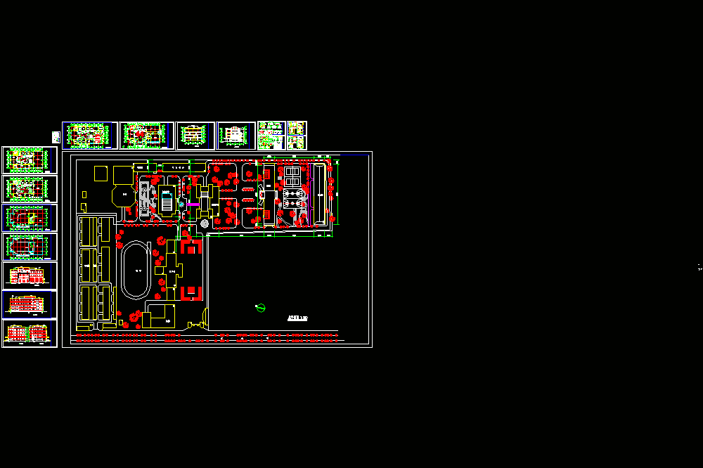 某学校图书馆建筑图CAD图纸.dwg